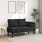 vidaXL - Chaise - longue - met - kussens - fluweel - zwart