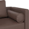vidaXL - Chaise - longue - met - kussens - kunstleer - bruin