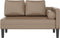 vidaXL - Chaise - longue - met - kussens - kunstleer - cappuccino