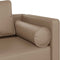 vidaXL - Chaise - longue - met - kussens - kunstleer - cappuccino