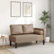 vidaXL - Chaise - longue - met - kussens - kunstleer - cappuccino