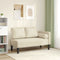 vidaXL - Chaise - longue - met - kussens - kunstleer - crème