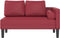 vidaXL - Chaise - longue - met - kussens - kunstleer - wijnrood