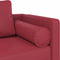 vidaXL - Chaise - longue - met - kussens - kunstleer - wijnrood