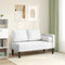 vidaXL - Chaise - longue - met - kussens - kunstleer - wit