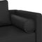 vidaXL - Chaise - longue - met - kussens - kunstleer - zwart