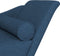 vidaXL - Chaise - longue - met - kussens - stof - blauw