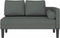 vidaXL - Chaise - longue - met - kussens - stof - donkergrijs