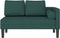 vidaXL - Chaise - longue - met - kussens - stof - donkergroen