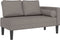 vidaXL - Chaise - longue - met - kussens - stof - taupe