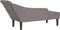 vidaXL - Chaise - longue - met - kussens - stof - taupe