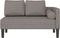 vidaXL - Chaise - longue - met - kussens - stof - taupe