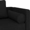 vidaXL - Chaise - longue - met - kussens - stof - zwart