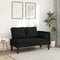 vidaXL - Chaise - longue - met - kussens - stof - zwart
