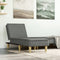 vidaXL - Chaise - longue - stof - donkergrijs