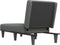 vidaXL - Chaise - longue - stof - donkergrijs