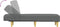 vidaXL - Chaise - longue - stof - donkergrijs