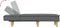 vidaXL - Chaise - longue - stof - donkergrijs