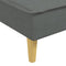 vidaXL - Chaise - longue - stof - donkergrijs