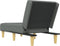 vidaXL - Chaise - longue - stof - donkergrijs