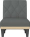 vidaXL - Chaise - longue - stof - donkergrijs