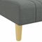 vidaXL - Chaise - longue - stof - donkergrijs