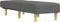 vidaXL - Chaise - longue - stof - donkergrijs