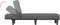 vidaXL - Chaise - longue - stof - donkergrijs
