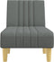 vidaXL - Chaise - longue - stof - donkergrijs