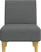 vidaXL - Chaise - longue - stof - donkergrijs