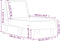 vidaXL - Chaise - longue - stof - donkergrijs