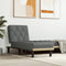 vidaXL - Chaise - longue - stof - donkergrijs