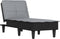 vidaXL - Chaise - longue - stof - lichtgrijs