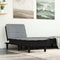 vidaXL - Chaise - longue - stof - lichtgrijs