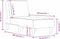 vidaXL - Chaise - longue - stof - lichtgrijs