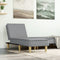 vidaXL - Chaise - longue - stof - lichtgrijs