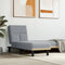 vidaXL - Chaise - longue - stof - lichtgrijs