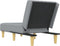 vidaXL - Chaise - longue - stof - lichtgrijs