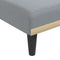 vidaXL - Chaise - longue - stof - lichtgrijs