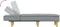 vidaXL - Chaise - longue - stof - lichtgrijs