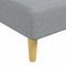 vidaXL - Chaise - longue - stof - lichtgrijs