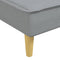 vidaXL - Chaise - longue - stof - lichtgrijs