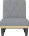 vidaXL - Chaise - longue - stof - lichtgrijs