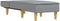 vidaXL - Chaise - longue - stof - lichtgrijs