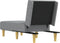 vidaXL - Chaise - longue - stof - lichtgrijs