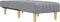 vidaXL - Chaise - longue - stof - lichtgrijs