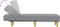 vidaXL - Chaise - longue - stof - lichtgrijs