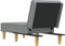 vidaXL - Chaise - longue - stof - lichtgrijs