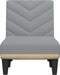 vidaXL - Chaise - longue - stof - lichtgrijs