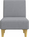 vidaXL - Chaise - longue - stof - lichtgrijs
